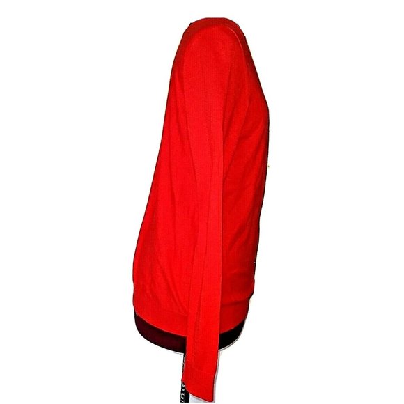 CAbi Womens Cobblestone Cardigan Size Small Red Back Zipper Long Sleeve … - Picture 3 of 7